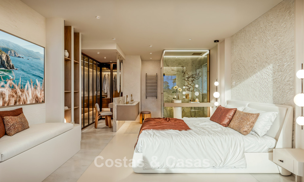 Gemoderniseerd strandappartement met onbelemmerd panoramisch zeezicht te koop, New Golden Mile, Marbella - Estepona 802517