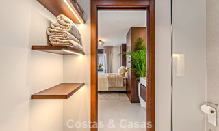 Luxueus gerenoveerd appartement met zeezicht te koop in een gated community op de Golden Mile in Marbella 802848 