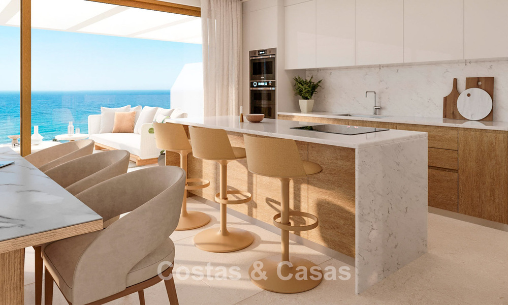 Moderne nieuwbouwappartementen op wandelafstand van het strand met panoramisch zeezicht te koop in La Cala de Mijas, Costa del Sol 802947