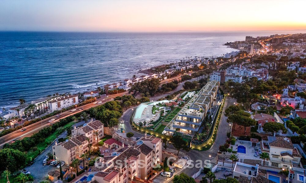 Moderne nieuwbouwappartementen op wandelafstand van het strand met panoramisch zeezicht te koop in La Cala de Mijas, Costa del Sol 802951