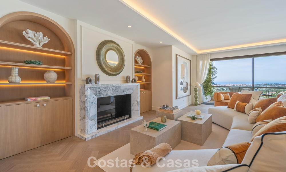 Exclusief, modern duplex penthouse met panoramisch zeezicht te koop in Nueva Andalucia, Marbella 803063