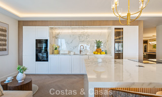 Exclusief, modern duplex penthouse met panoramisch zeezicht te koop in Nueva Andalucia, Marbella 803071 