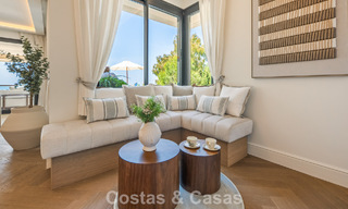 Exclusief, modern duplex penthouse met panoramisch zeezicht te koop in Nueva Andalucia, Marbella 803074 