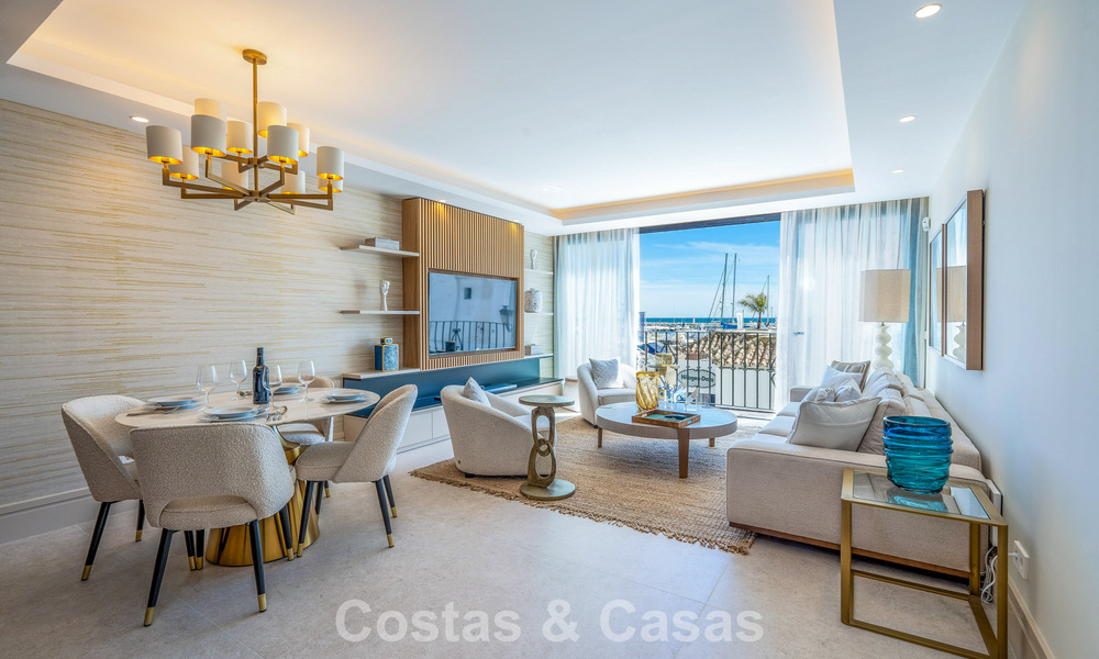 Luxe appartement te koop met direct zicht op de jachthaven, eerstelijns in Puerto Banus, Marbella 803160