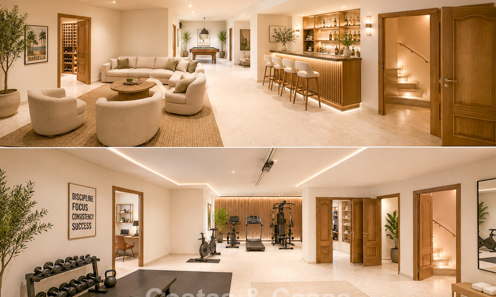 Ruime Mediterrane villa met zeezicht en fantastisch renovatiepotentieel te koop in La Quinta, Marbella - Benahavis 803503