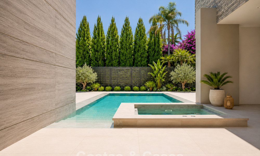 Nieuwe, exclusieve, instapklare, moderne villa te koop in een strandwijk tegen San Pedro, Marbella 803560