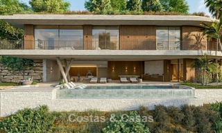 Ultramoderne droomvilla met fenomenaal zeezicht te koop in de heuvels van Marbella - Benahavis 803917 