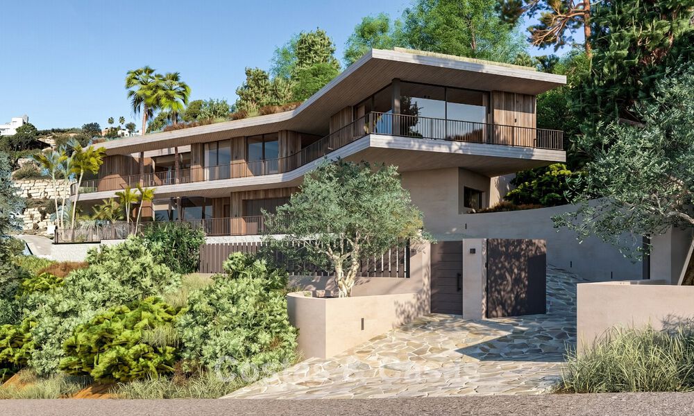 Ultramoderne droomvilla met fenomenaal zeezicht te koop in de heuvels van Marbella - Benahavis 803930