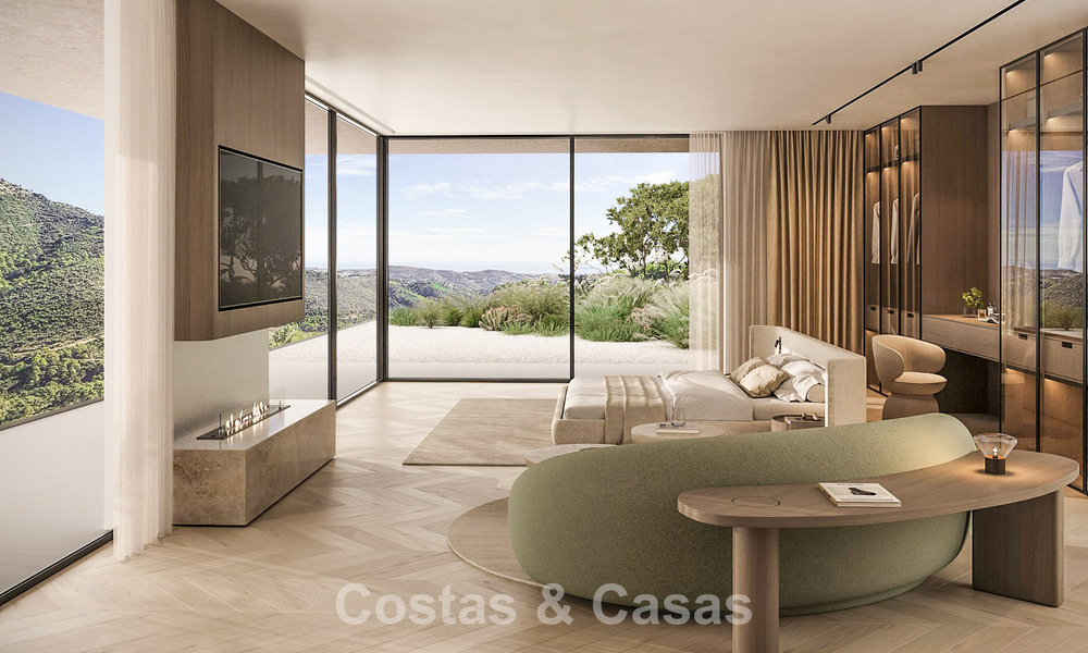 Gesofisticeerde designvilla met panoramisch zeezicht te koop in de heuvels van Marbella - Benahavis 804103