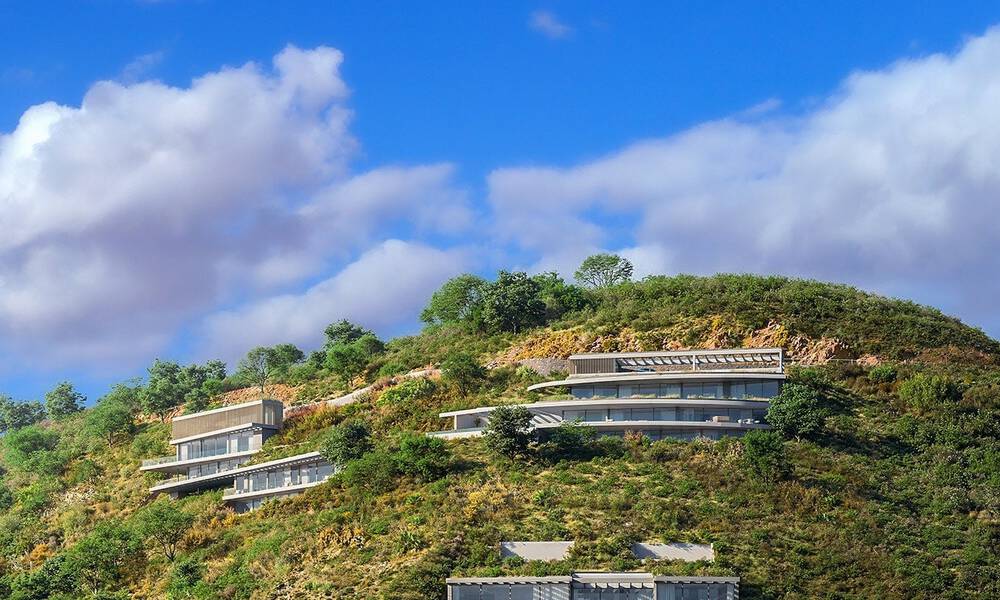 Architectonische designvilla met panoramisch berg- en zeezicht te koop in Marbella - Benahavis 804106