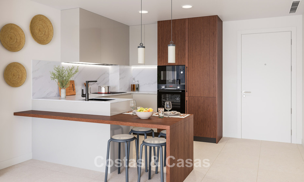 Luxe nieuwbouwappartementen met panoramisch zeezicht te koop in La Cala de Mijas, Costa del Sol 804599