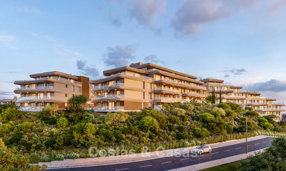 Luxe nieuwbouwappartementen met panoramisch zeezicht te koop in La Cala de Mijas, Costa del Sol 804606