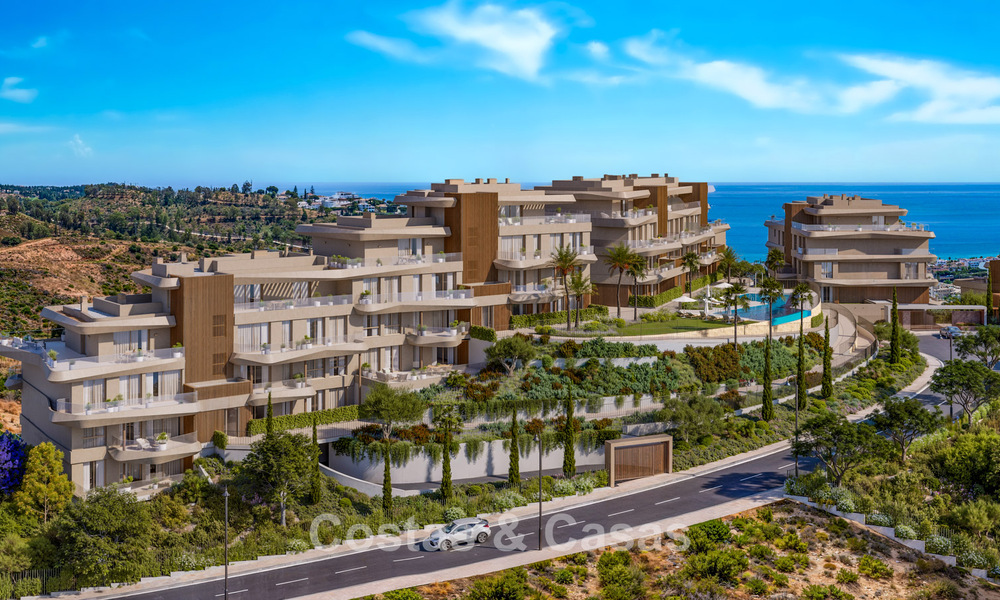 Luxe nieuwbouwappartementen met panoramisch zeezicht te koop in La Cala de Mijas, Costa del Sol 804607