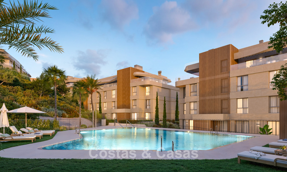 Luxe nieuwbouwappartementen met panoramisch zeezicht te koop in La Cala de Mijas, Costa del Sol 804610