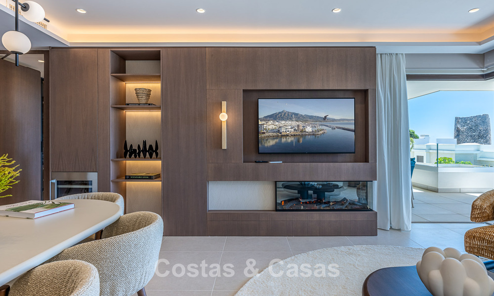 Verfijnd designappartement met zeezicht in een modern strandcomplex op de New Golden Mile, Marbella - Estepona 804723