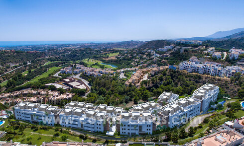 Moderne luxe appartementen te koop met zeezicht in Botanic, een beveiligde urbanisatie in Benahavis - Marbella 805479
