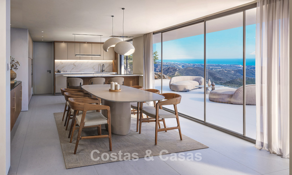 Grensverleggende designvilla met spectaculair zeezicht te koop in een exclusief golfresort in de heuvels van Marbella - Benahavis 806658
