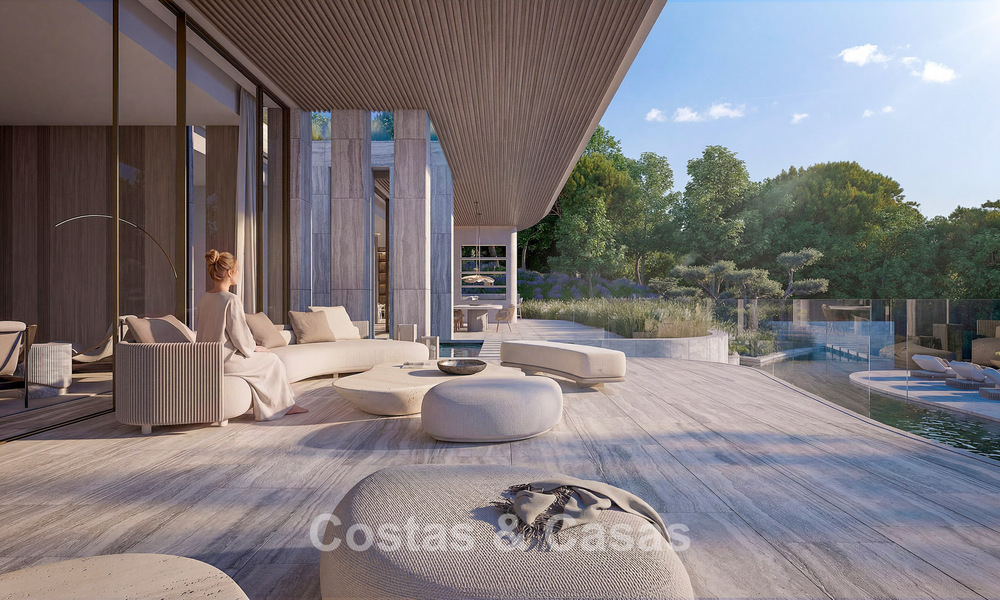 Vooruitstrevende designvilla met adembenemend golf-en zeezicht te koop in La Reserva, Sotogrande 806936