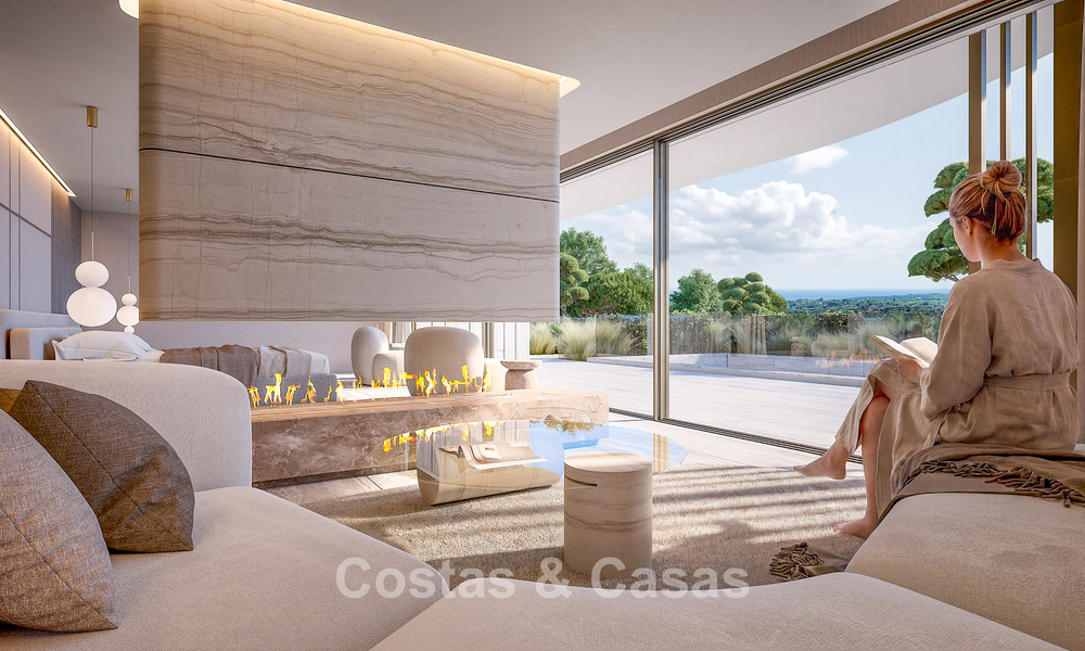 Vooruitstrevende designvilla met adembenemend golf-en zeezicht te koop in La Reserva, Sotogrande 806966