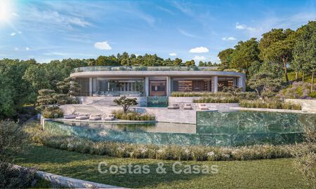Vooruitstrevende designvilla met adembenemend golf-en zeezicht te koop in La Reserva, Sotogrande 806970