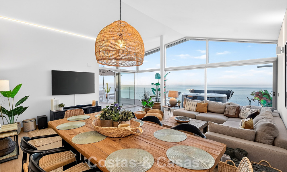 Exclusief hoekpenthouse met panoramisch zeezicht te koop in El Higueron Resort, Benalmadena, Costa del Sol 807396