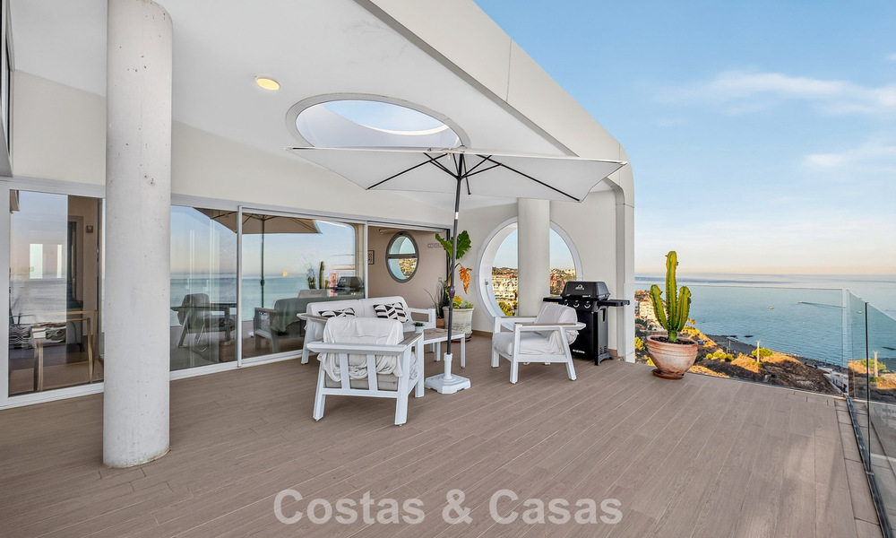 Exclusief hoekpenthouse met panoramisch zeezicht te koop in El Higueron Resort, Benalmadena, Costa del Sol 807400