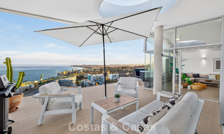 Exclusief hoekpenthouse met panoramisch zeezicht te koop in El Higueron Resort, Benalmadena, Costa del Sol 807403 