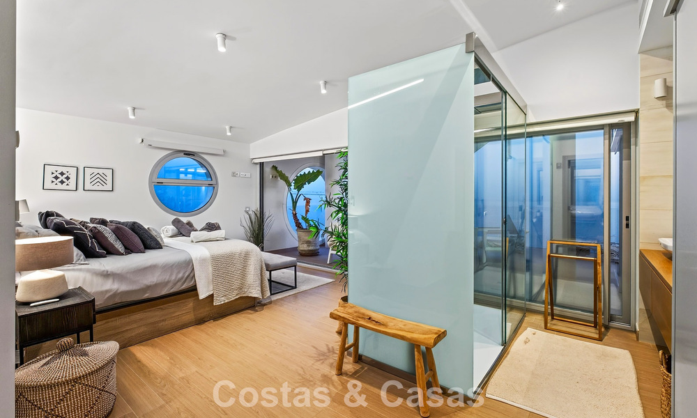 Exclusief hoekpenthouse met panoramisch zeezicht te koop in El Higueron Resort, Benalmadena, Costa del Sol 807423