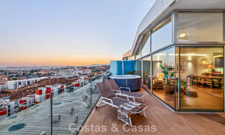 Exclusief hoekpenthouse met panoramisch zeezicht te koop in El Higueron Resort, Benalmadena, Costa del Sol 807425 