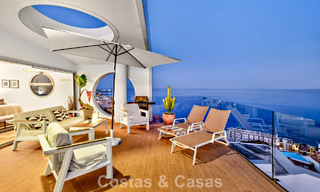 Exclusief hoekpenthouse met panoramisch zeezicht te koop in El Higueron Resort, Benalmadena, Costa del Sol 807428 