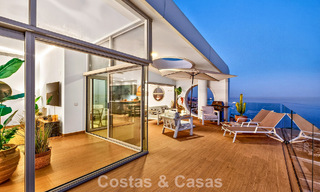 Exclusief hoekpenthouse met panoramisch zeezicht te koop in El Higueron Resort, Benalmadena, Costa del Sol 807429 