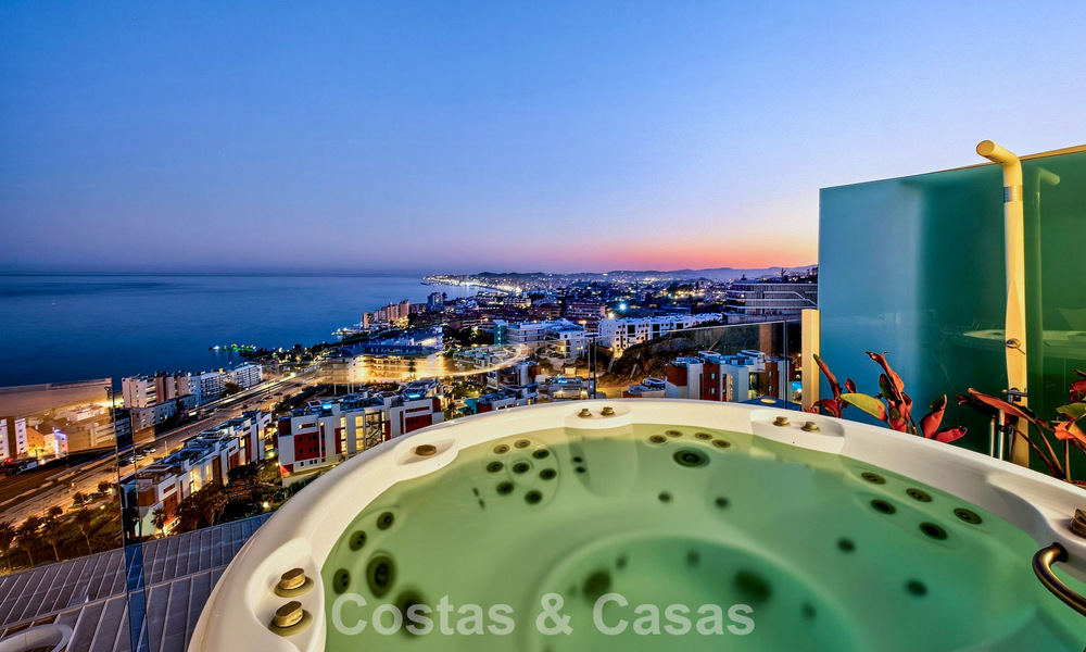 Exclusief hoekpenthouse met panoramisch zeezicht te koop in El Higueron Resort, Benalmadena, Costa del Sol 807433