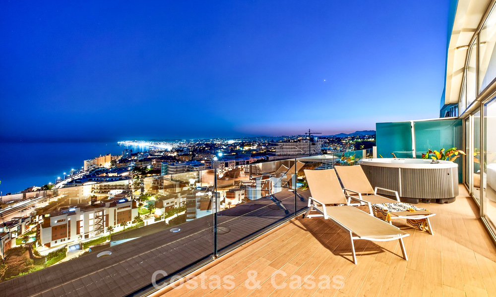 Exclusief hoekpenthouse met panoramisch zeezicht te koop in El Higueron Resort, Benalmadena, Costa del Sol 807435