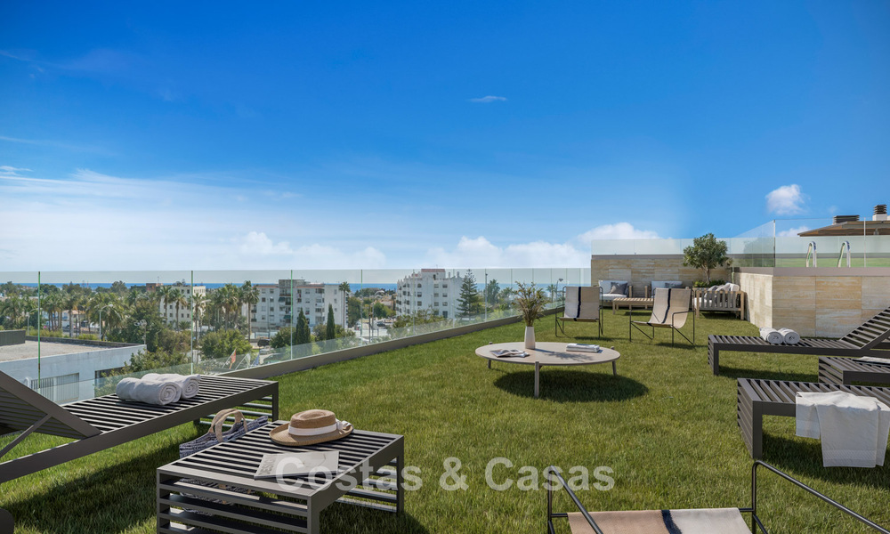 Moderne nieuwbouwappartementen te koop op loopafstand van het strand en het centrum van San Pedro, Marbella 807189