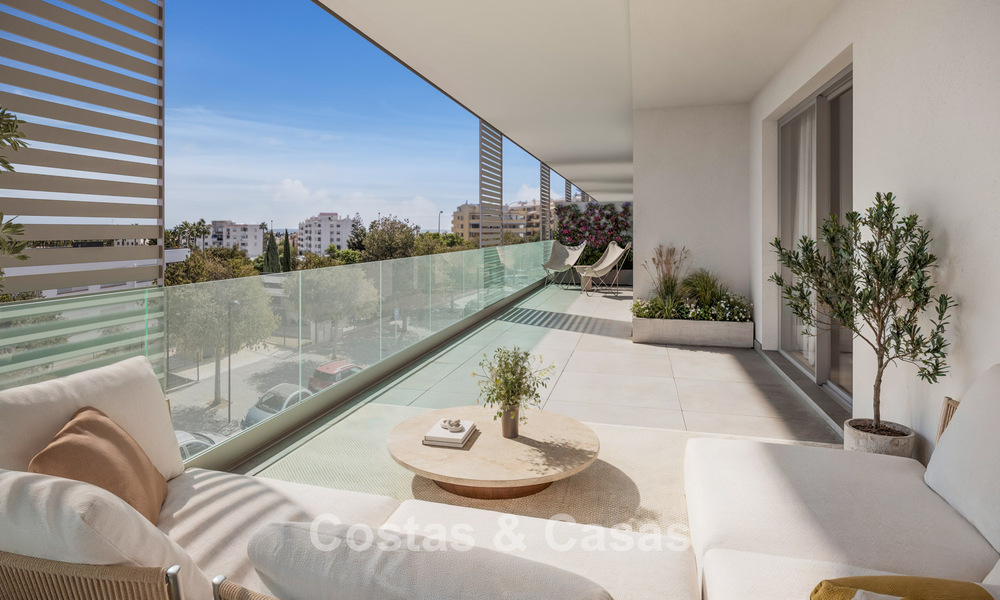 Moderne nieuwbouwappartementen te koop op loopafstand van het strand en het centrum van San Pedro, Marbella 807191