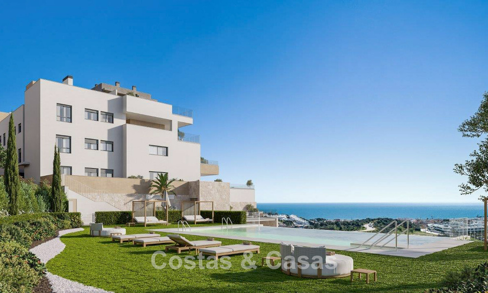 Nieuwe luxe appartementen met schitterend zeezicht te koop in La Cala de Mijas, Costa del Sol 807582