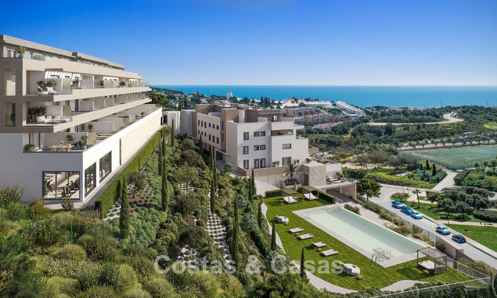 Nieuwe luxe appartementen met schitterend zeezicht te koop in La Cala de Mijas, Costa del Sol 807583