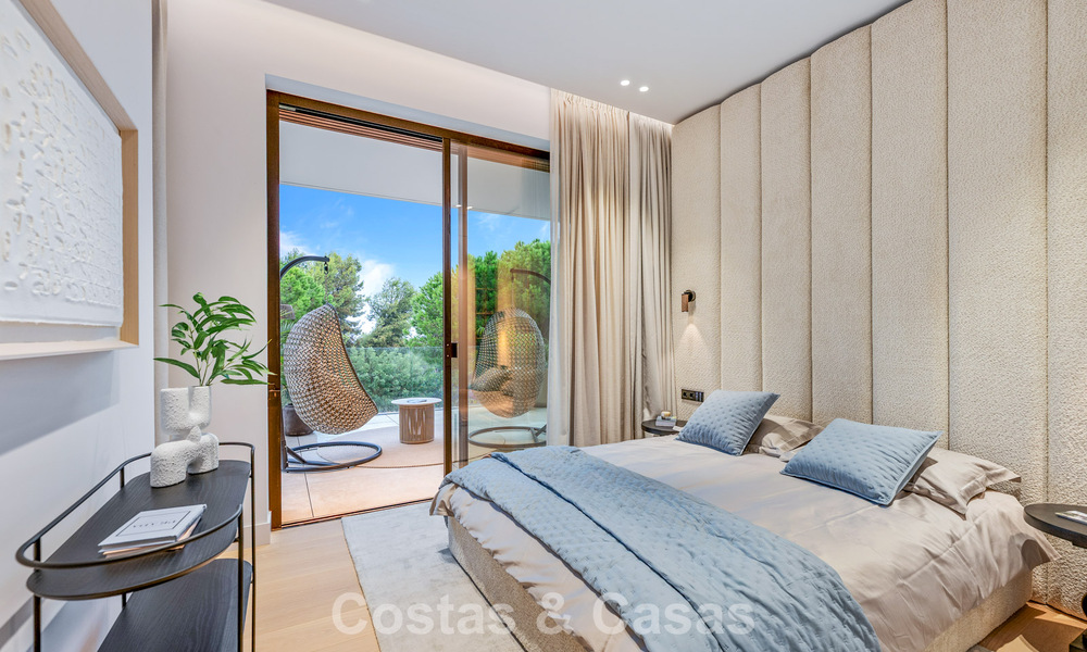 Exclusieve moderne nieuwbouwvilla met panoramisch uitzicht te koop op de befaamde Golden Mile van Marbella 807787