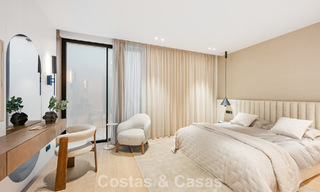 Exclusieve moderne nieuwbouwvilla met panoramisch uitzicht te koop op de befaamde Golden Mile van Marbella 807827 