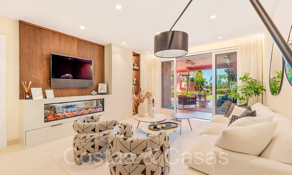 Exclusieve eerstelijnsstrand appartementen te koop, New Golden Mile, tussen Marbella en Estepona stad 795434