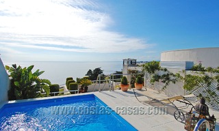 Luxe penthouse appartement te koop, eerstelijnstrand aan de New Golden Mile tussen Marbella en Estepona 13132 
